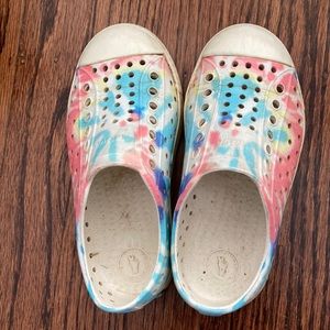 Tie dye Native shoes